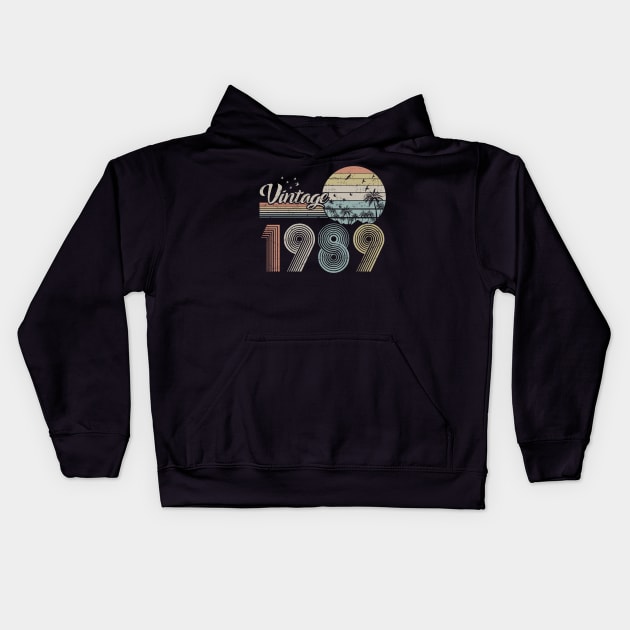 Vintage 1989 Design 31 Years Old 31th birthday for Men Women Kids Hoodie by semprebummer7